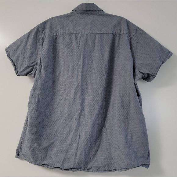 Marc Anthony Luxury Slim Fit Shirt Mens Size XXL Short Sleeve Button Down Gray - Picture 2 of 8